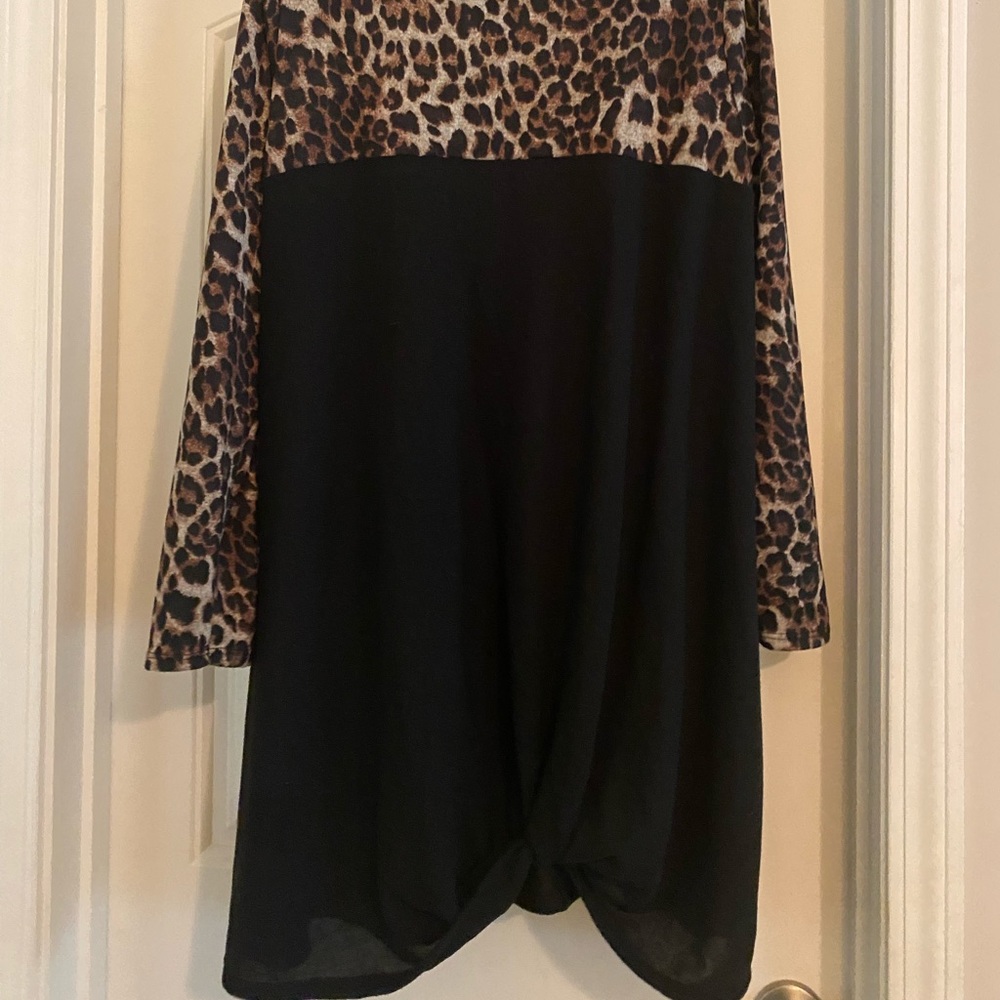 Leopard print dress